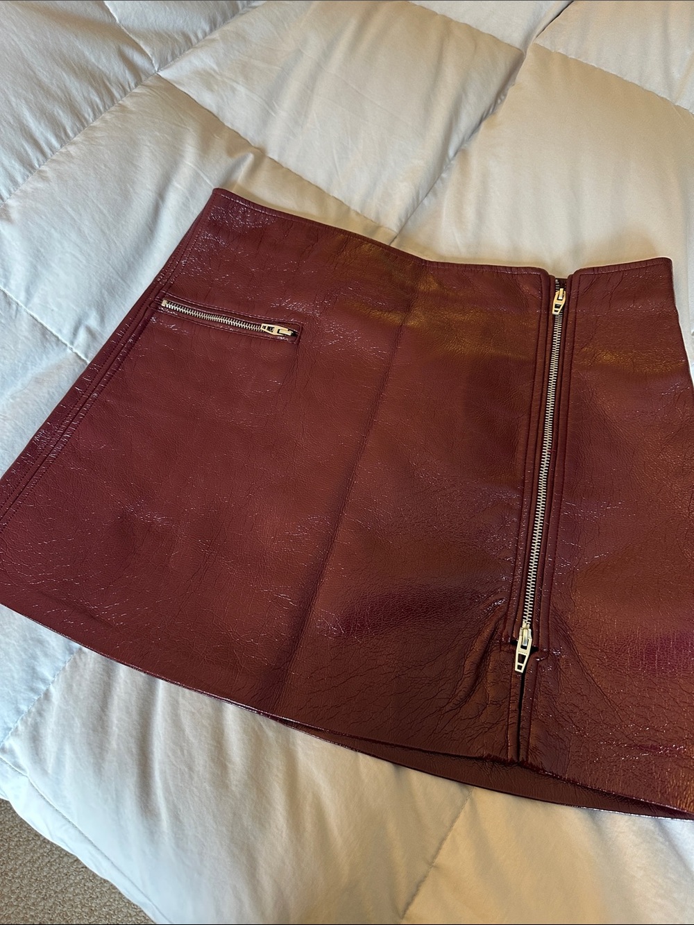 BLANKNYC PLATTER BURGUNDY SKIRT